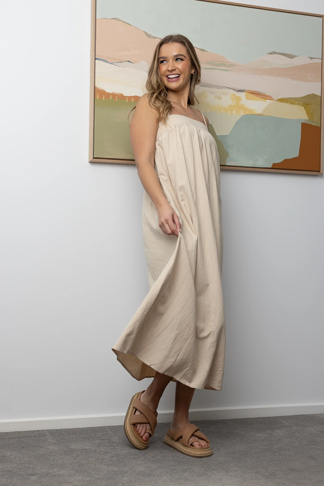 AMIRA PLAIN MAXI - Beige - Image 5